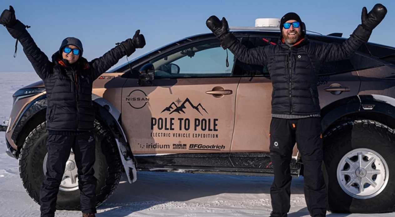 Electric Nissan Ariya will tour the world in several months from the South Pole to the North Pole