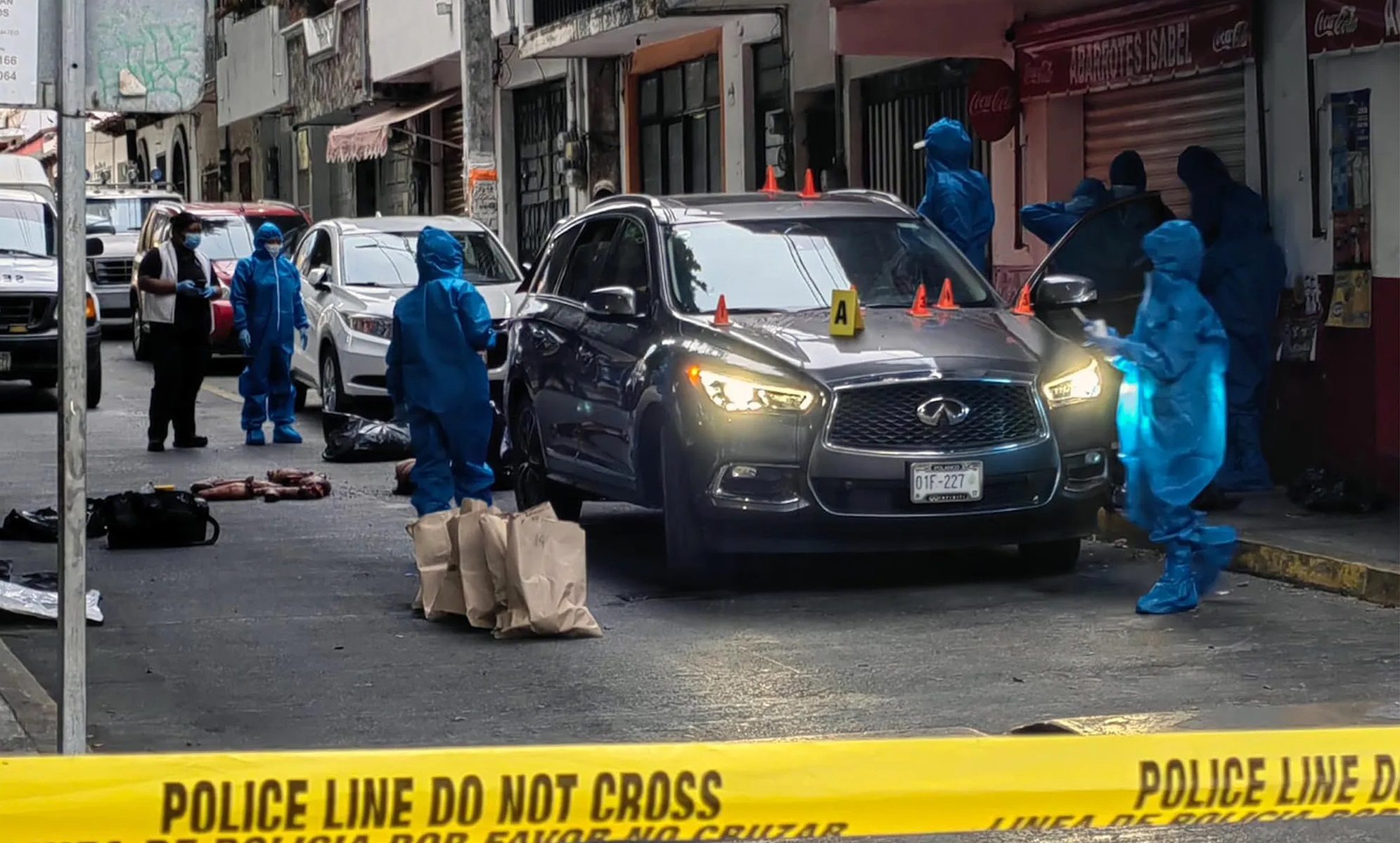 The dismembered bodies of 7 people are found in front of a church in the Mexico