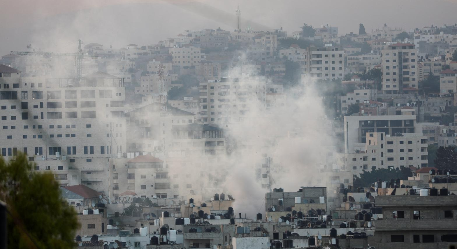 Israel bombards the West Bank in a large scale operation