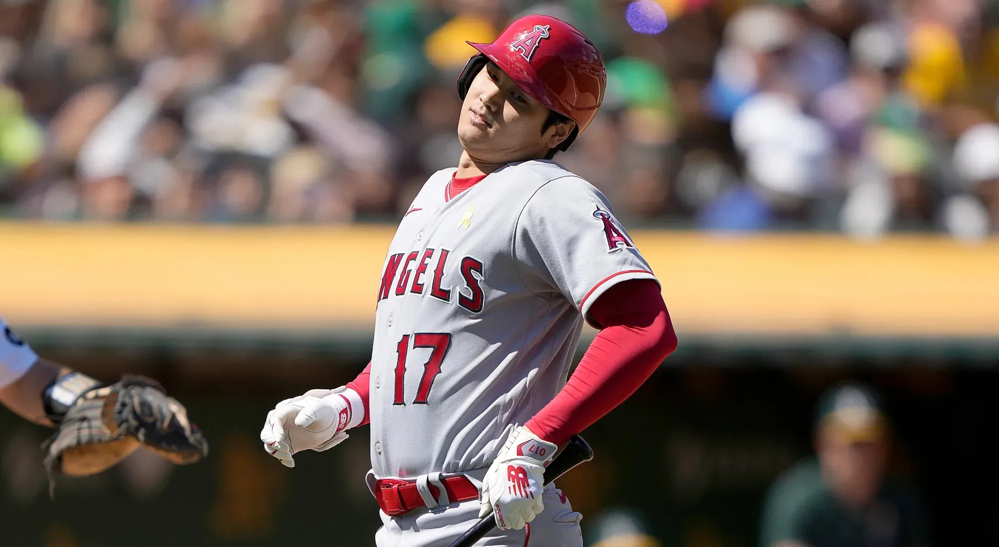 Shohei Ohtani was removed from the lineup due to physical problems