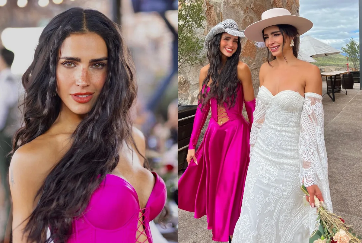 Barbara de Regil is covered in networks for her daring dress at her sisters wedding