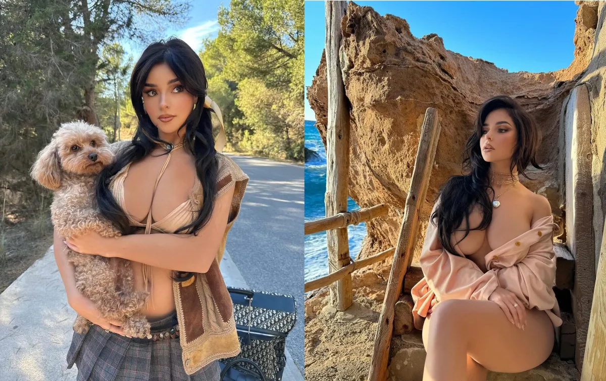 Demi Rose rocks social media with her daring posts from body paint to almost topless  - Gossibox.com