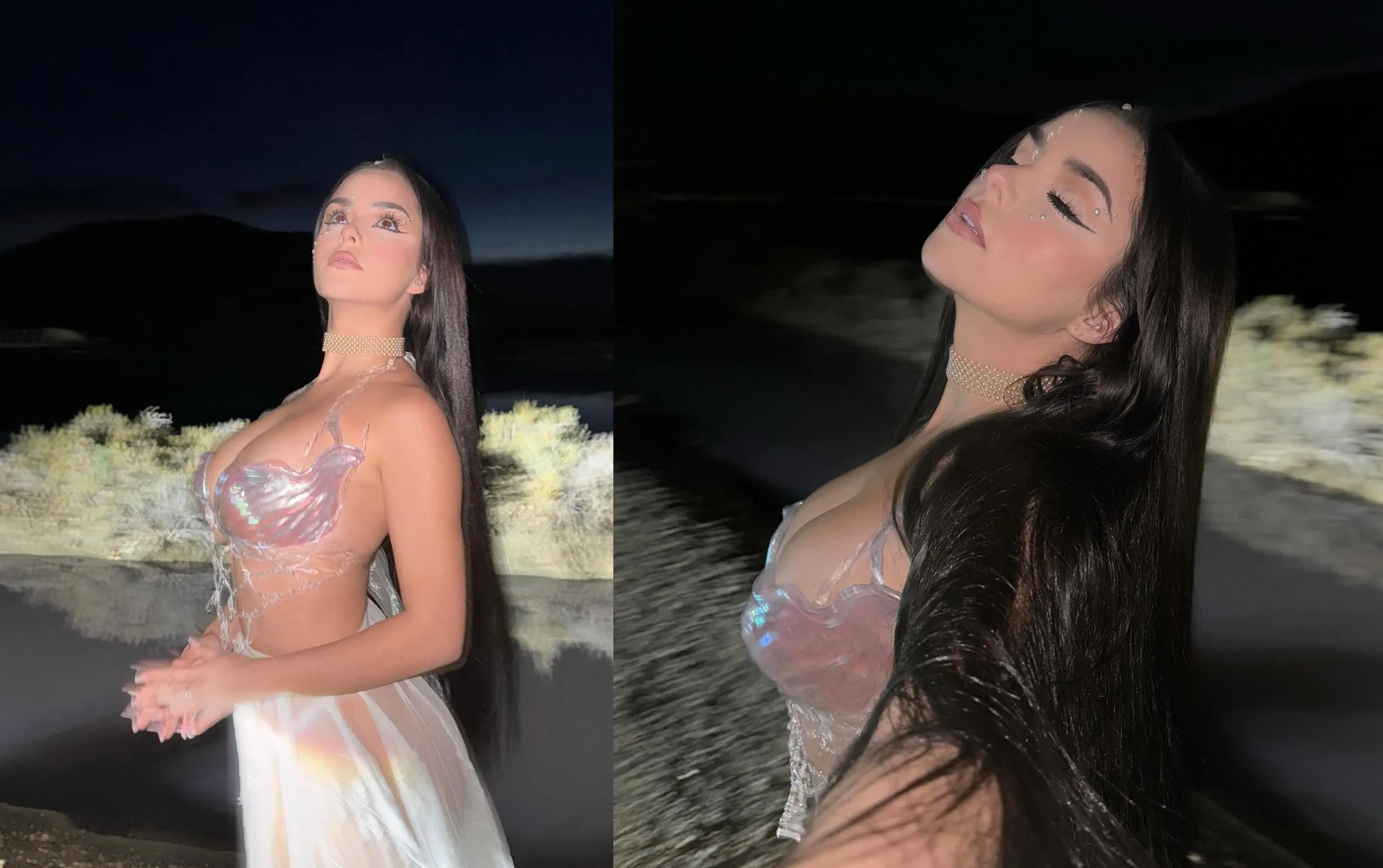 Demi rose looks stunning as she whishes a Happy new year