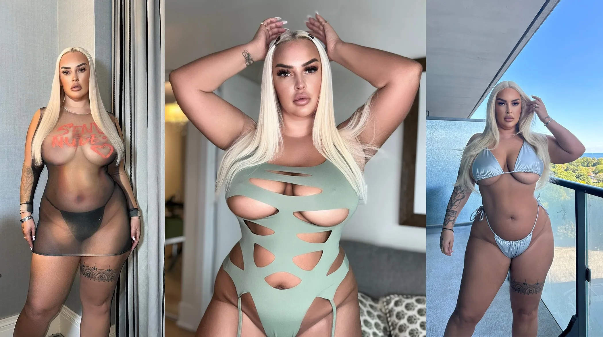 Sara Allaby Sets Social Media Ablaze in Fashion Nova Sheer Stunner Send Nudes Dress Leaves Fans Breathless