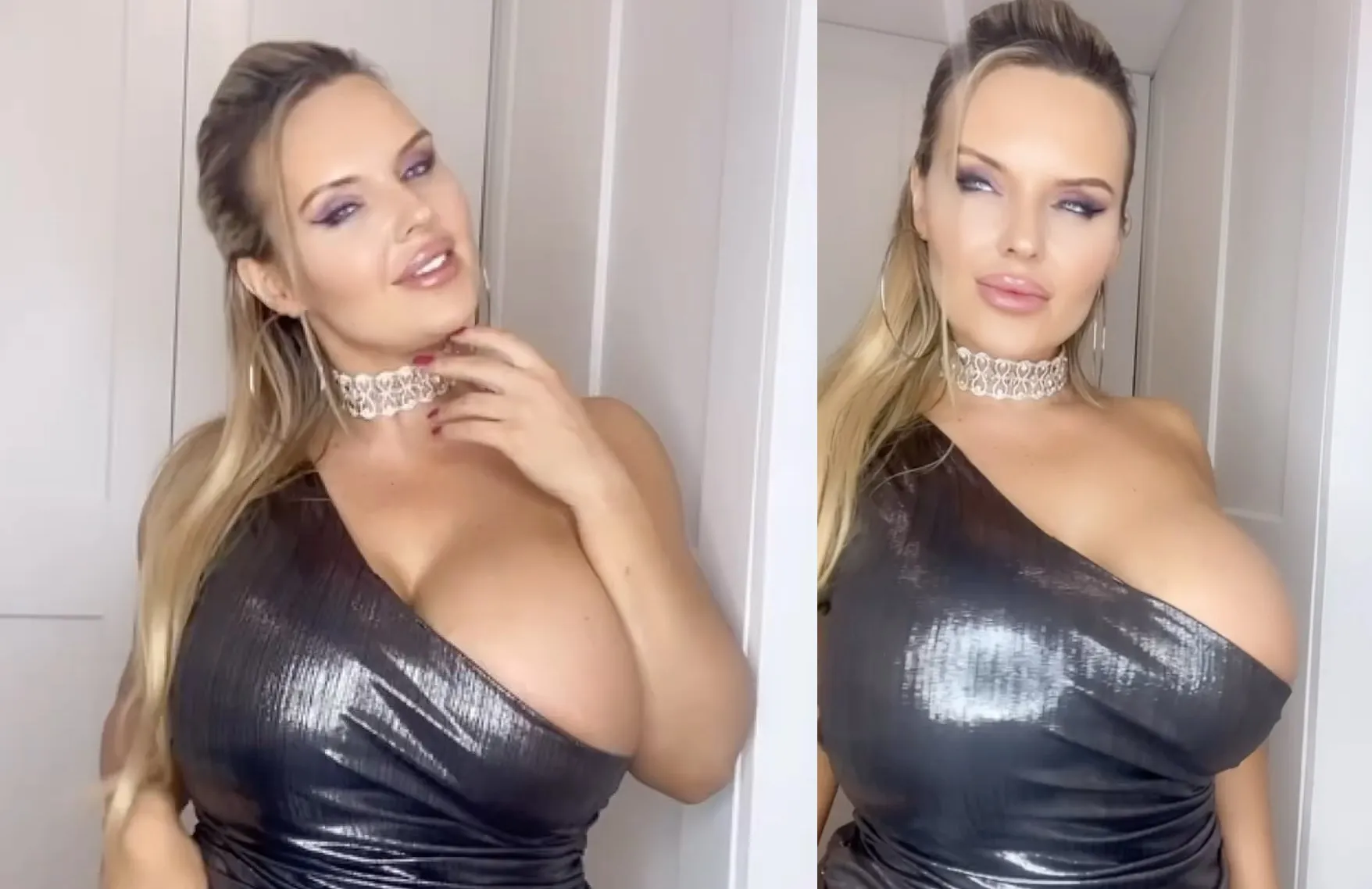 Cristina Fox shows off her plunging curves read about her journey to be an Influencer