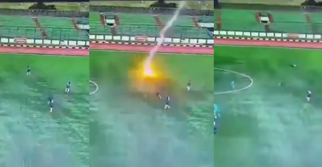 A soccer player died after being struck by lightning in the middle of a match in Indonesia - Gossibox.com