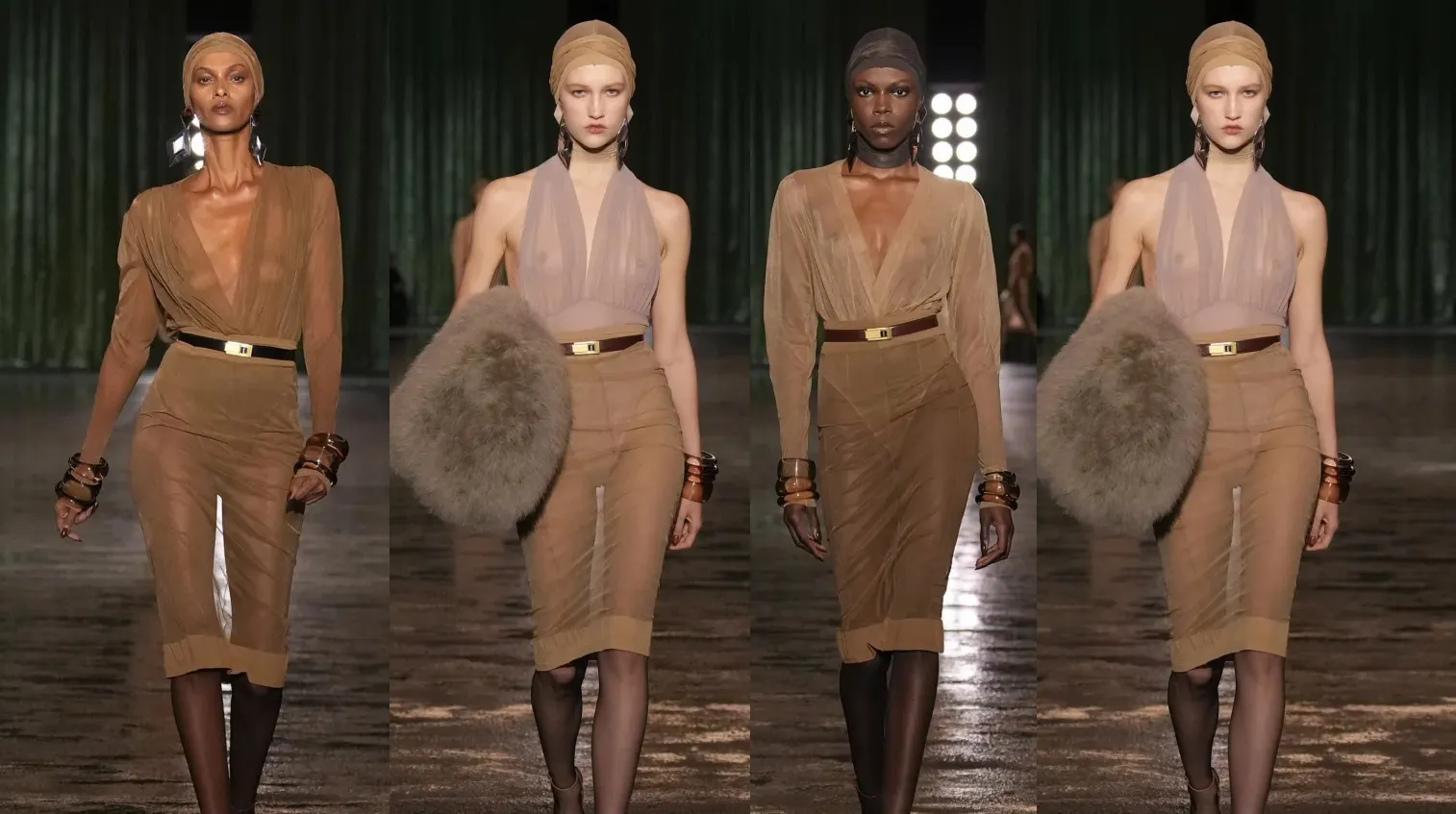 Saint Laurent takes fashion to transparent dressing - Gossibox.com
