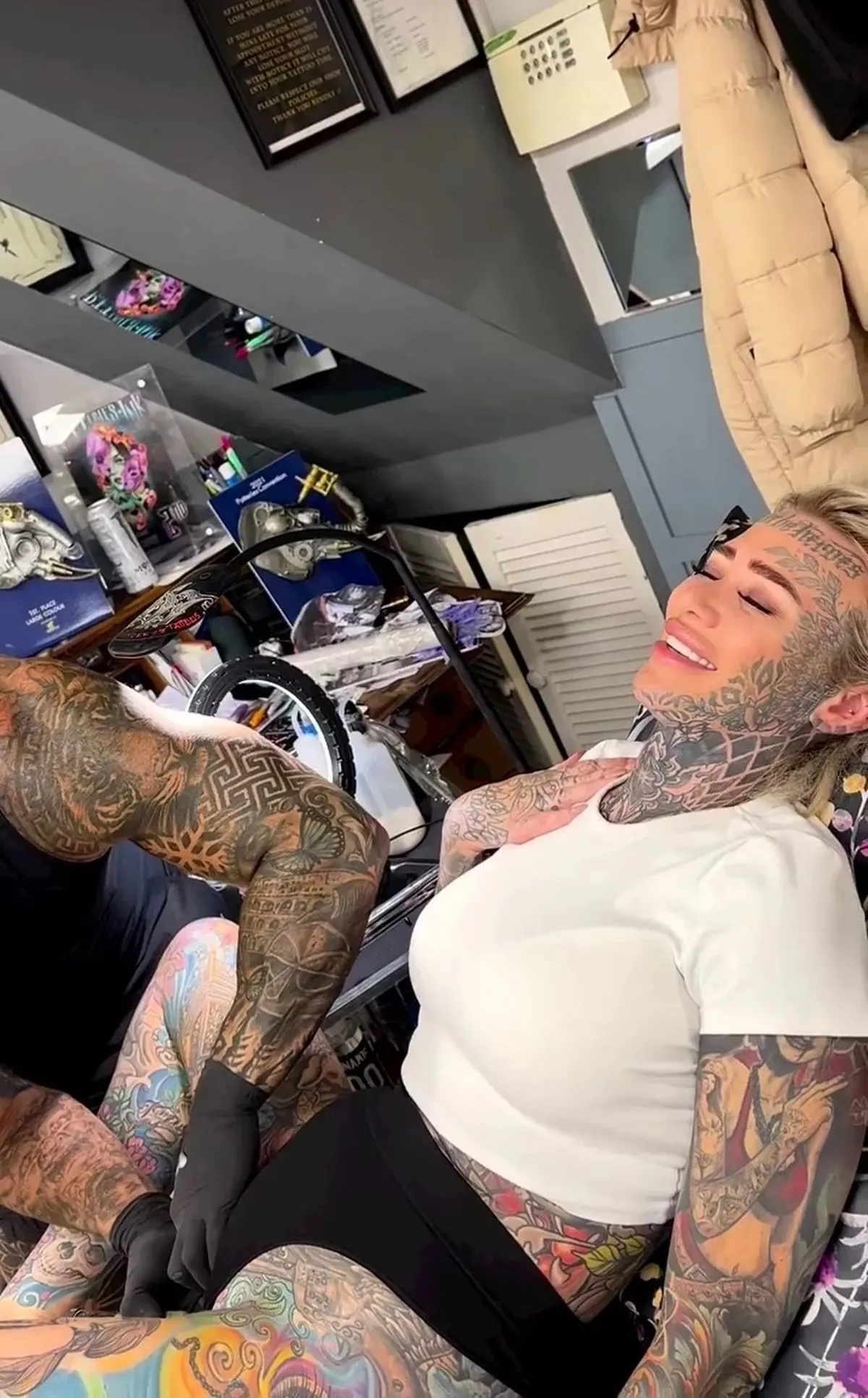 Britain's most tattooed woman Becky Holt