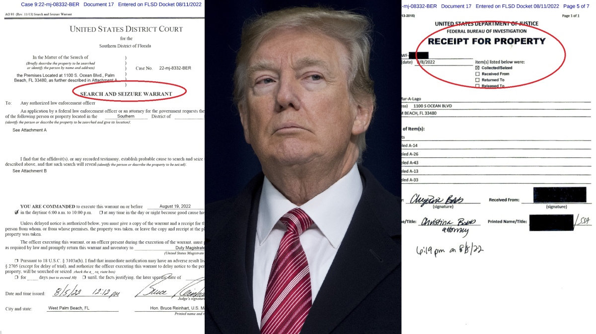 Keys to the FBIs search warrant against Trump