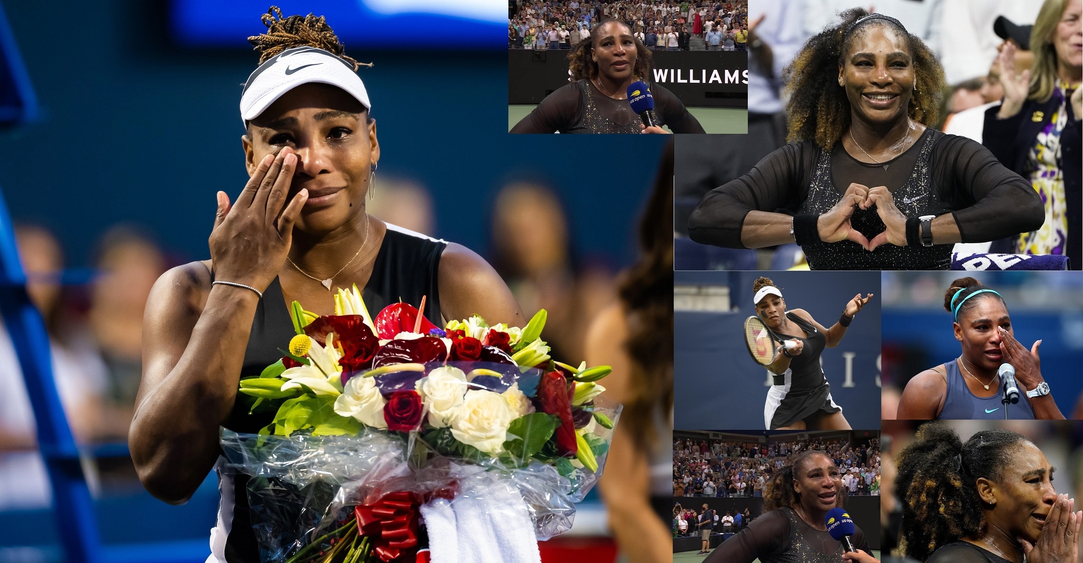 Serena Williams emotional farewell