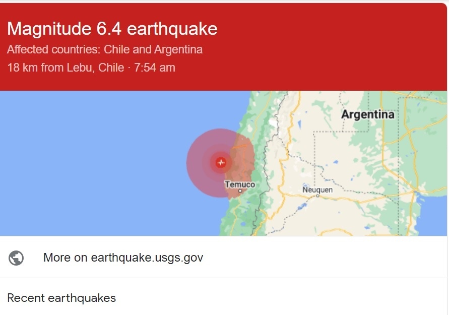 Three strong earthquakes shake southern Chile