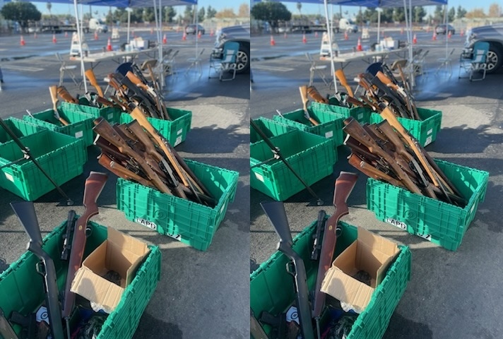 459 Guns Collected This Weekend at LAPD Buy Back Events