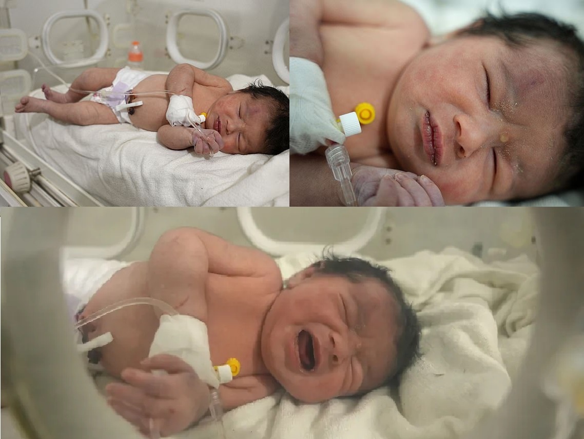 Thousands of people offer to adopt Aya a newborn pulled from the rubble in Syria