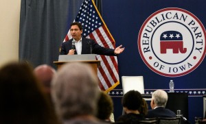 DeSantis tests his political speech in Iowa as Trump called off his visit to the state