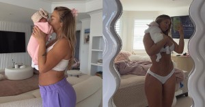 Bikini model Tammy Hembrow shares adorable pic