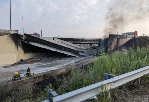 A bridge on I-95 in Philadelphia collapsed after a truck fire