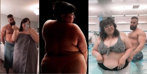 Plus size woman with super-ripped hubby shares pics on Instagram defying the trolls