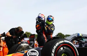 Max Verstappen defended Sergio 'Checo' Perez after statements by Lewis Hamilton