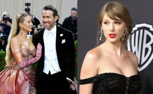 Ryan Reynolds jokes about Blake Lively and Taylor Swift photo