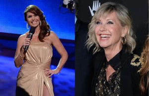 Lucero pays tribute to actress Olivia Newton-John and looks like Sandy from “Grease”