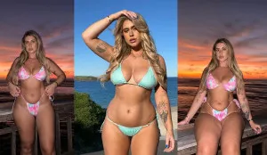 Ariella Nyssa: Empowering Curves and Confidence in a Boxing Day Beach Glow