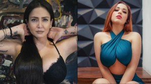 Celia Lora shows off her exuberant curves in lingerie with Marian Franco