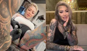 Britain's Most Tattooed Woman Becky Holt Reveals Intimate Experience: Vagina Tattooed by Boyfriend's Artist