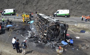 At least 20 dead after a fuel tanker collided with a packed tour bus in Mexico