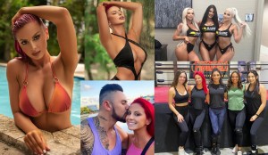 Bare knuckle ring girl loves to share raunchy snaps and is engaged to WWE superstar