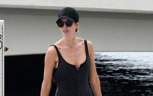 Ivanka Trump hits in a swimsuit doing wakeboarding in Miami