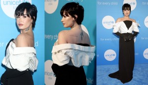 Demi Lovato boasted a heart attack silhouette at the 2022 UNICEF Gala