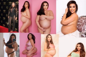 Pregnant Lauren Goodger strips to show off bump as she prepares to give birth